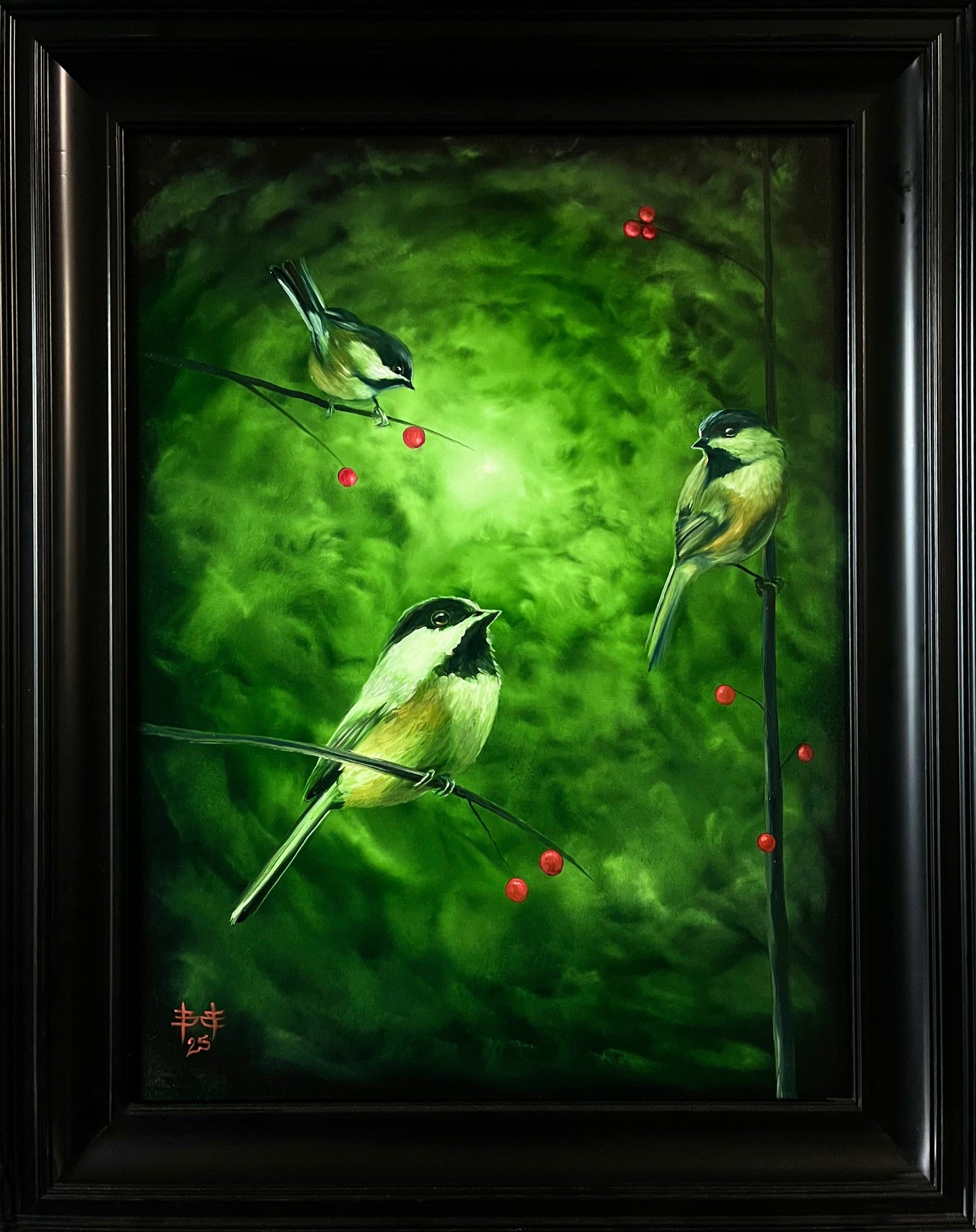 Chickadees at Daybreak
