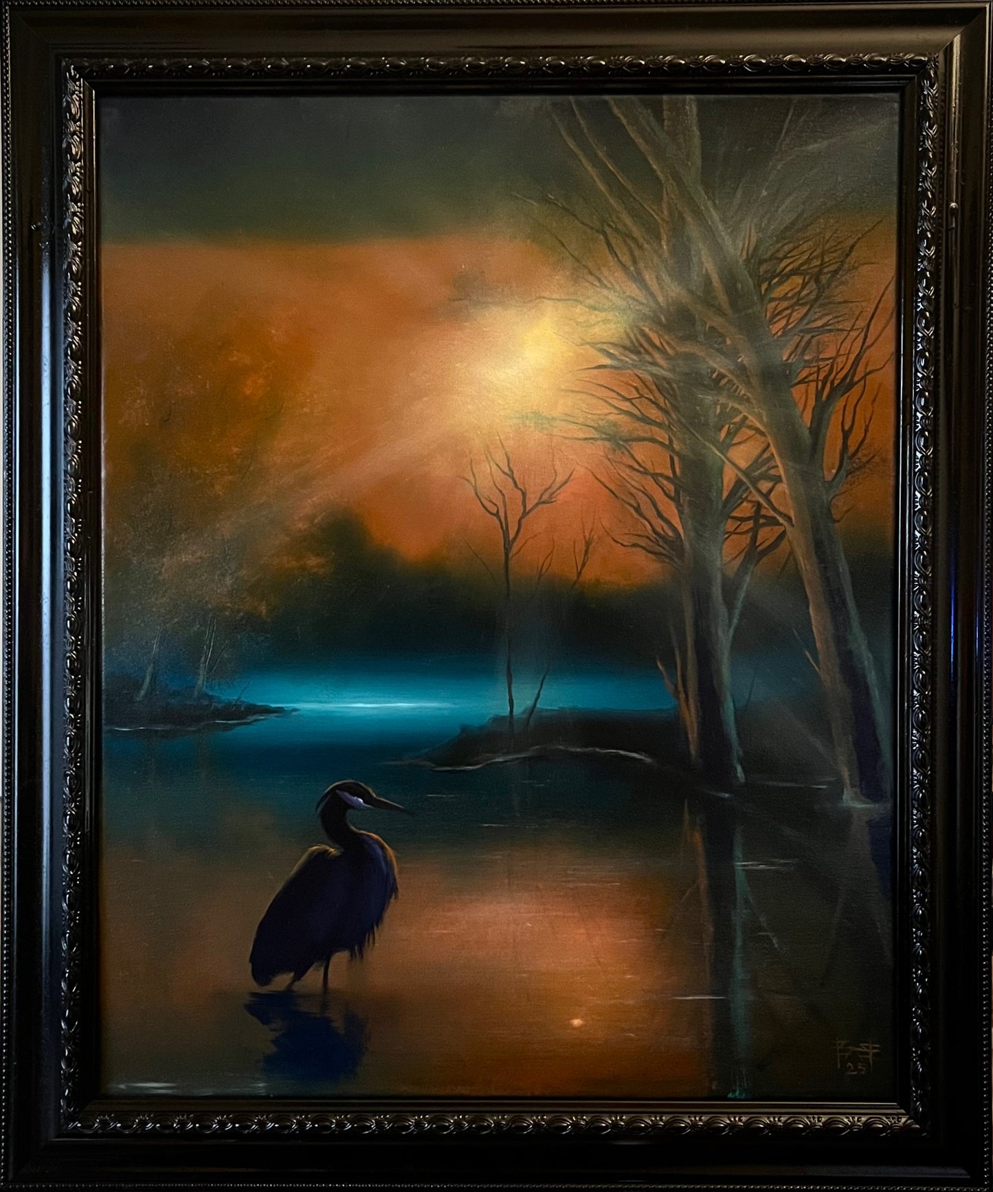 Heron at Dusk