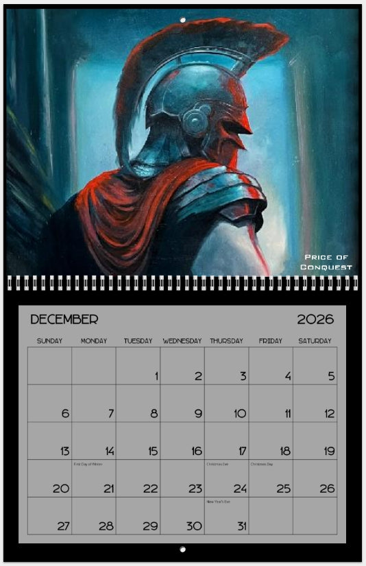 Burris Art Wall 2026 Wall Calendar