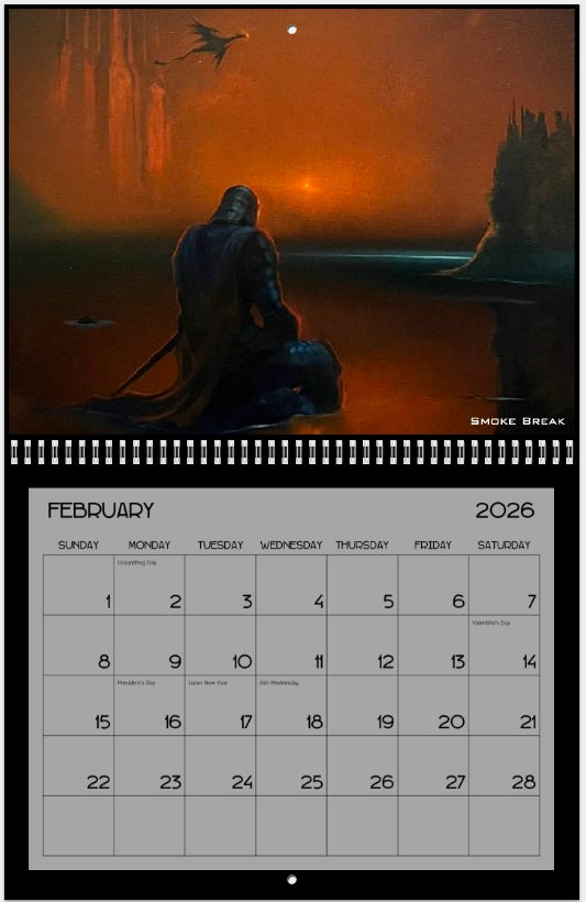 Burris Art Wall 2026 Wall Calendar