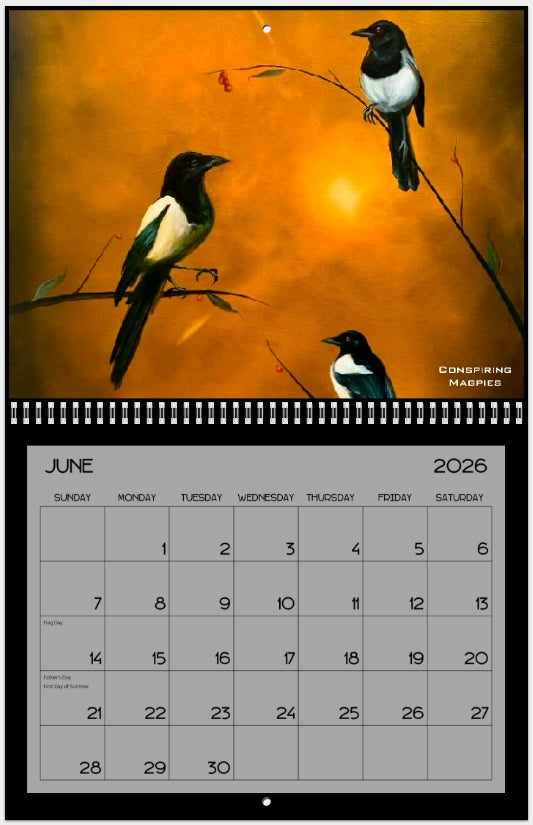 Burris Art Wall 2026 Wall Calendar