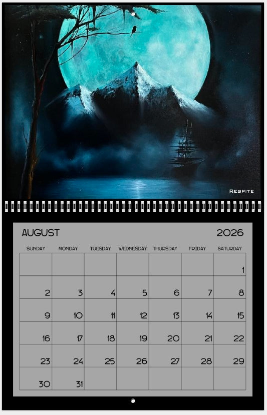 Burris Art Wall 2026 Wall Calendar
