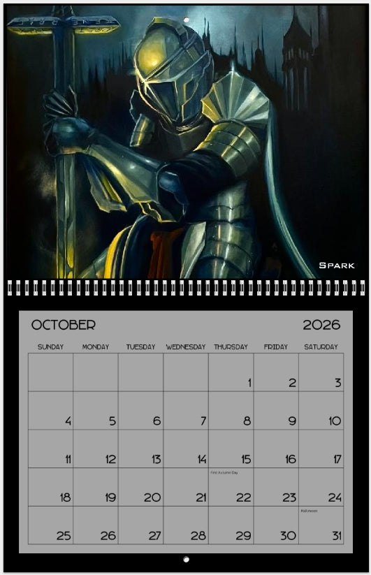 Burris Art Wall 2026 Wall Calendar