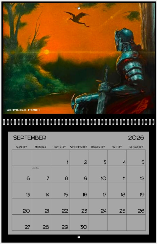 Burris Art Wall 2026 Wall Calendar